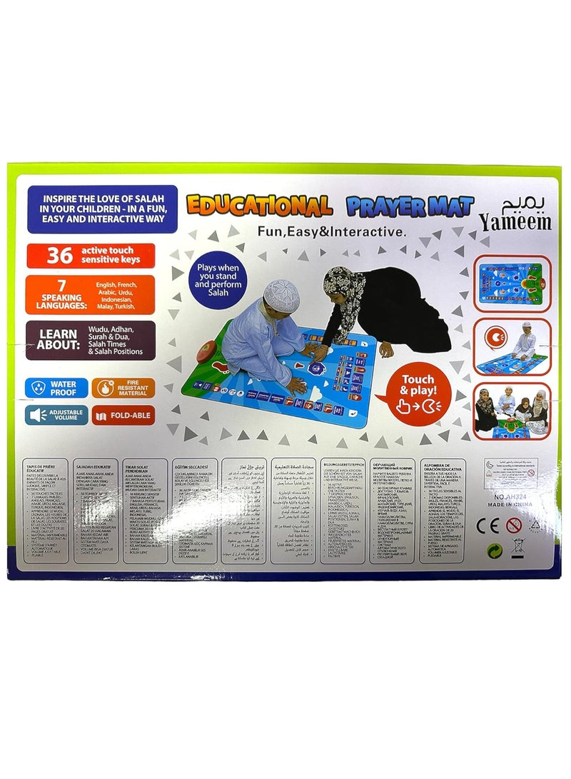 Kids Educational Smart Prayer Mat for Kids EDUCATIONAL PRAYER MAT Fun, Easy & Interactive, Prayer Rug for Kids - Image 4